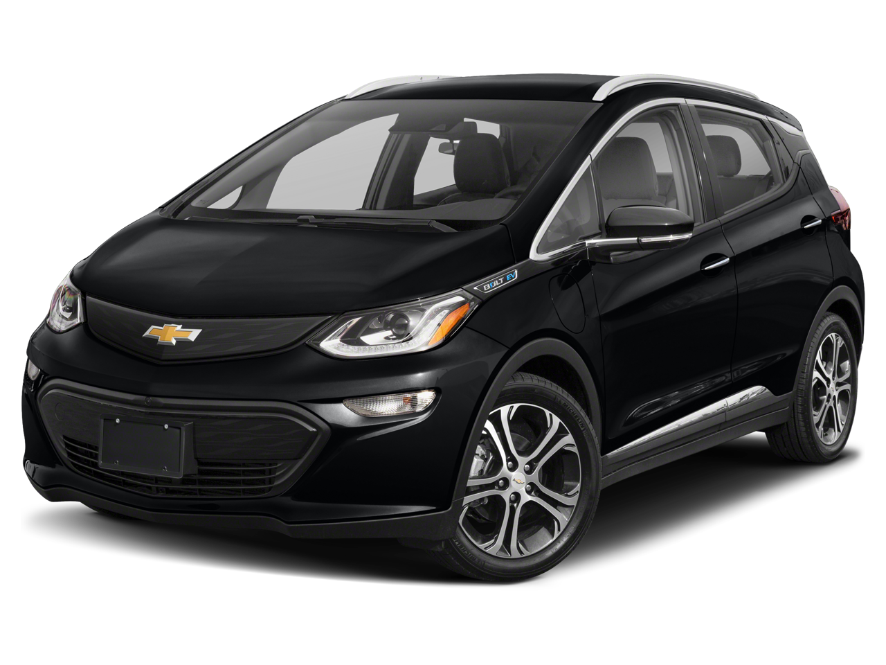 2019 Chevrolet Bolt EV Premier in (Includes (Tus) Black Grille.) — front three-quarter view
