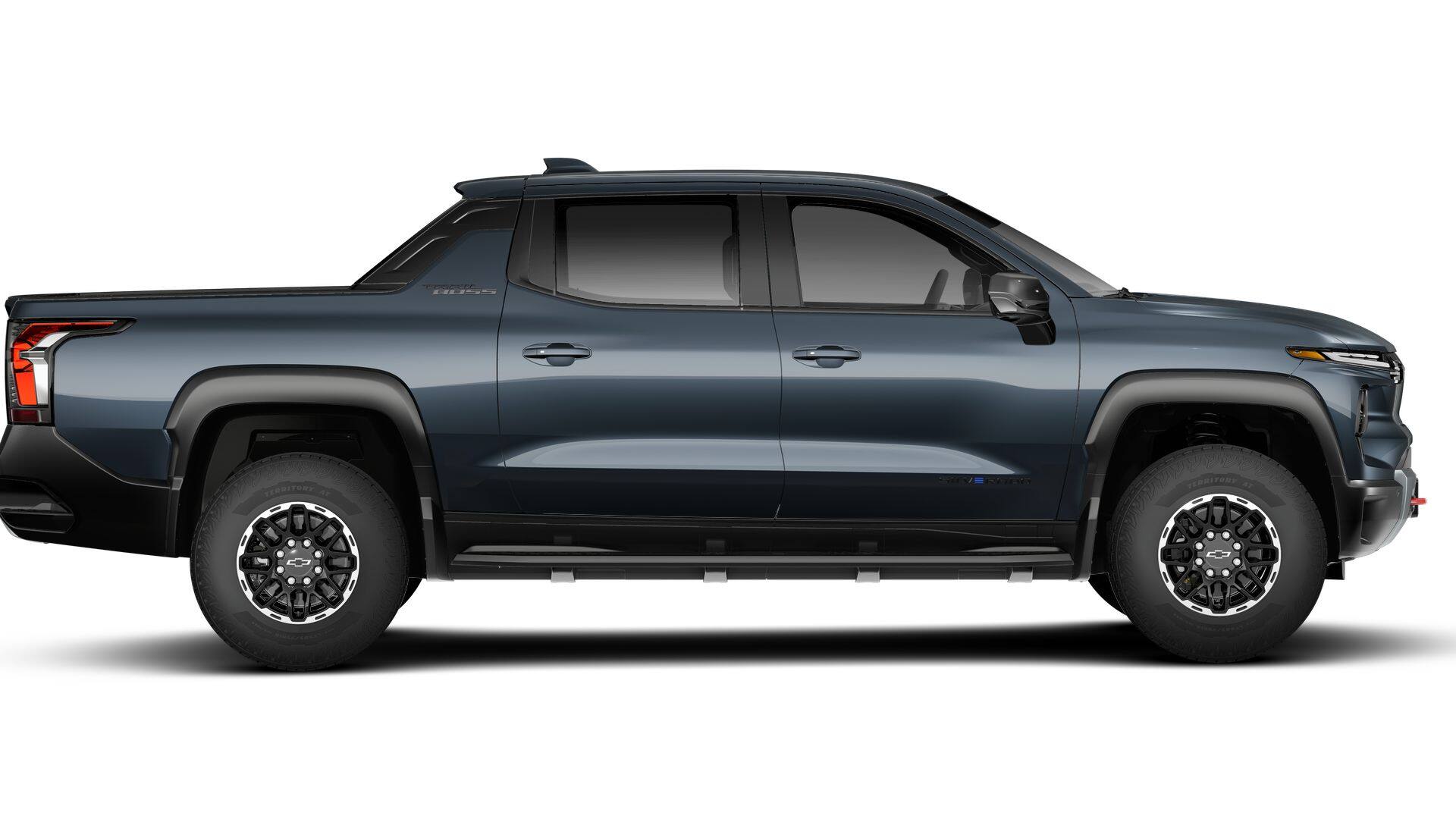 2026 Chevrolet Silverado EV — rear three-quarter view