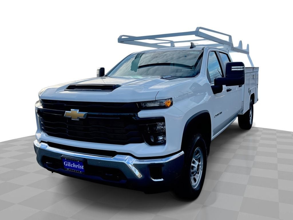 2025 Chevrolet Silverado 2500 HD WT in Summit White — front three-quarter view
