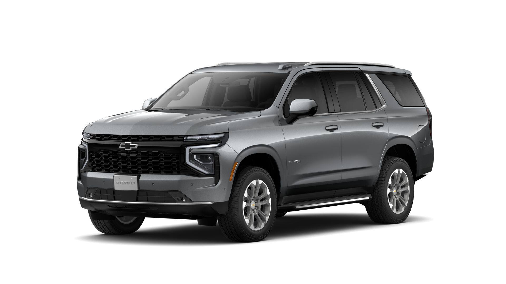 2026 Chevrolet Tahoe LT in Sterling Gray Metallic — front three-quarter view