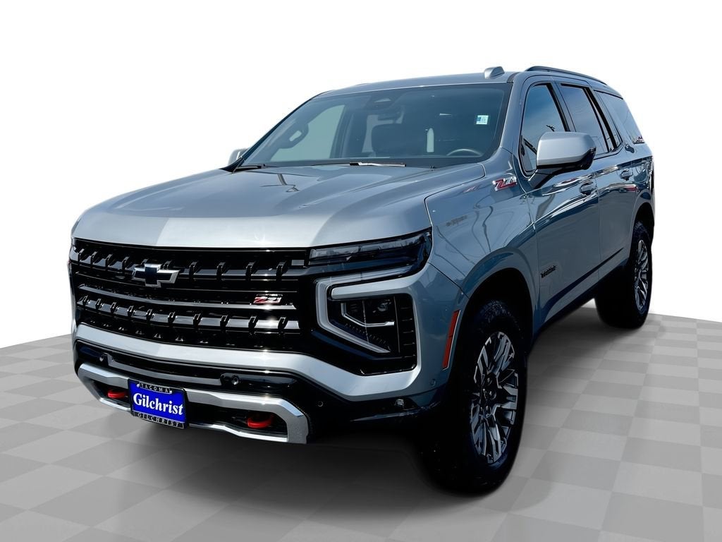 2025 Chevrolet Tahoe Z71 in Sterling Gray Metallic — front three-quarter view
