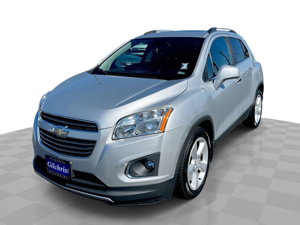 2016 Chevrolet Trax LTZ in Silver Ice Metallic — front three-quarter view