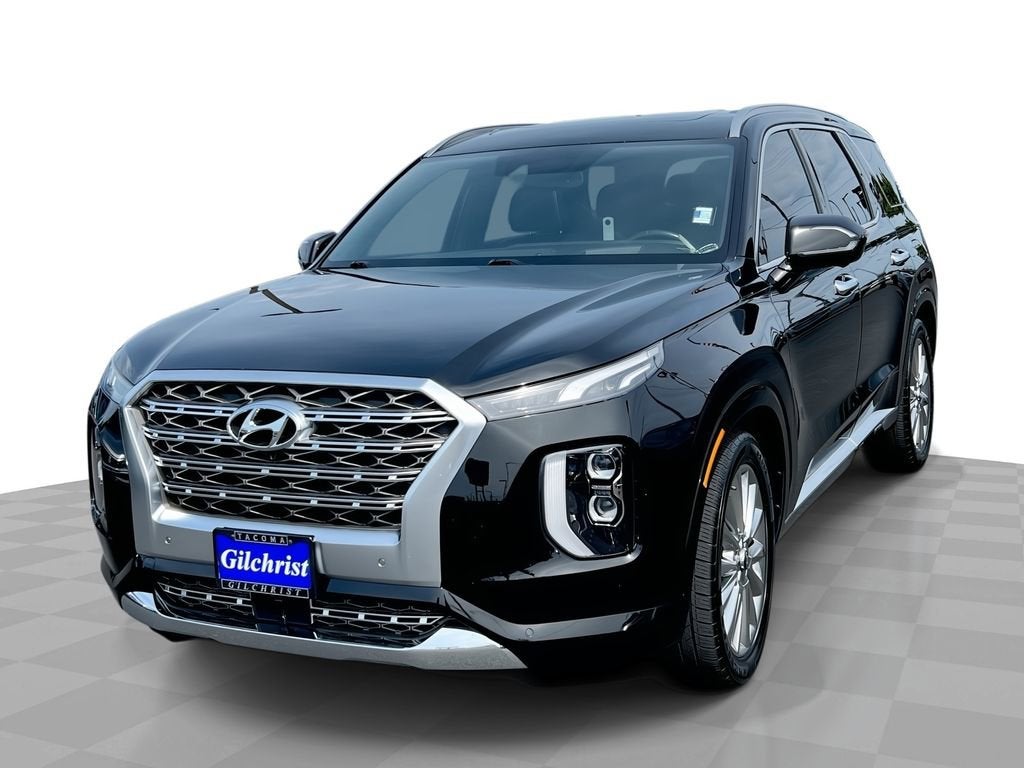 2020 Hyundai Palisade Limited in Black — front three-quarter view