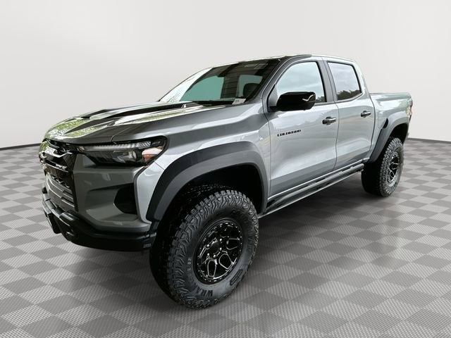2026 Chevrolet Colorado ZR2 in Sterling Gray Metallic — front three-quarter view